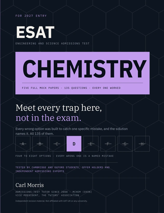ESAT Chemistry: Five Full Mock Papers — front cover