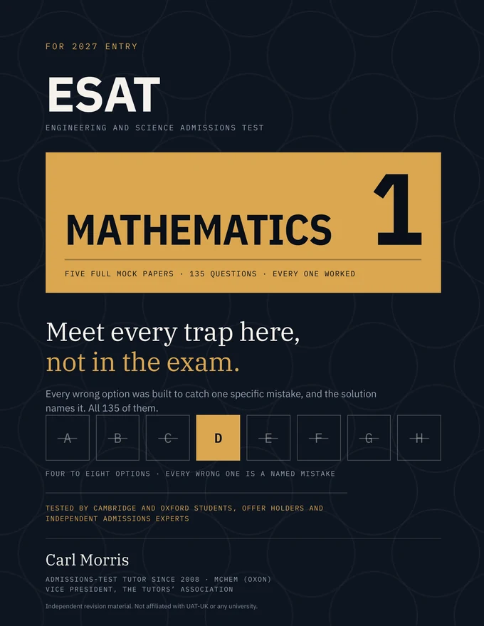 ESAT Mathematics 1: Five Full Mock Papers — front cover